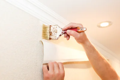 Pose de papier peint à Dettwiller — revêtements muraux et toiles de verre